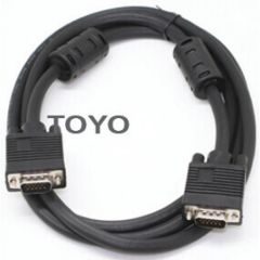 1006 SERIES VGA CABLE  MALE- MALE RGB 3+6C  CABLE  BLACK 15P MALE / MALE 5 MTRS