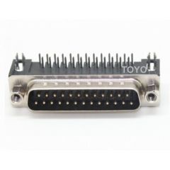 106 SERIES D-SUB RIGHT ANGLE  7.2mm 37 PIN D SUB RIGHT ANGLE MALE